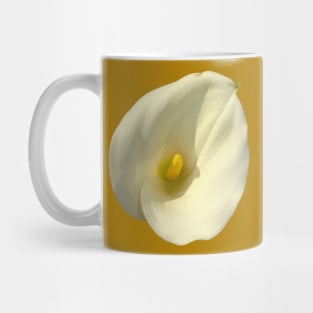 Cream White Calla Lily Cut Out Mug